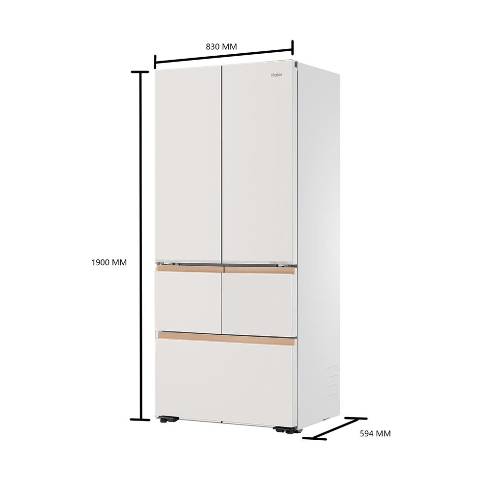 ตู้เย็น MULTI DOOR HAIER HRF-FD529I(MLW)GU1 18 คิว สีขาวครีม