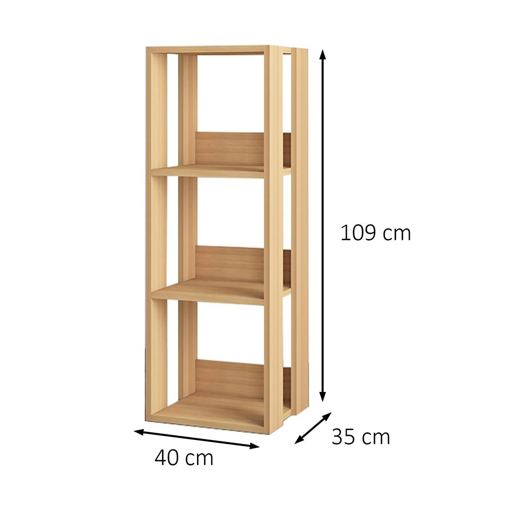 ชั้นวางของ 4 ชั้น FURDINI AOMI 40 ซม. สี NATURAL OAK