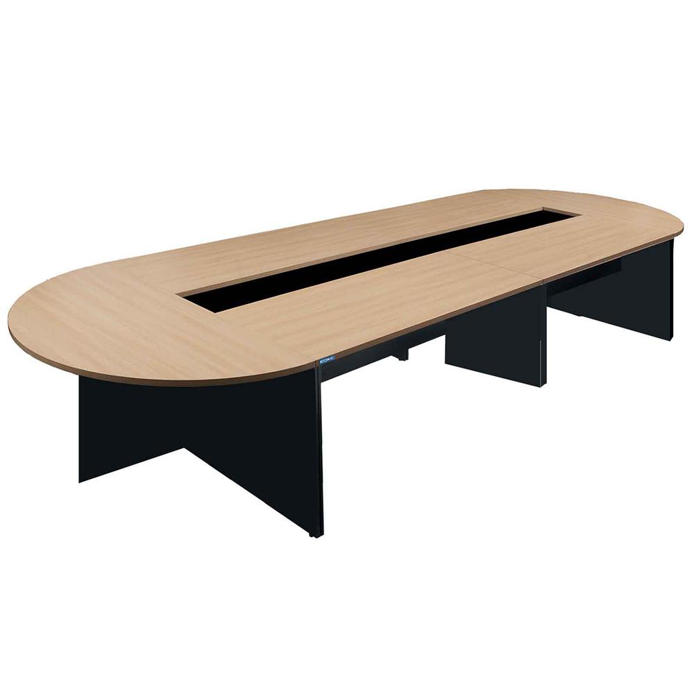 โต๊ะประชุม ICONIC PLCF5100 150x510 ซม. สีโอ๊ค/ดำ