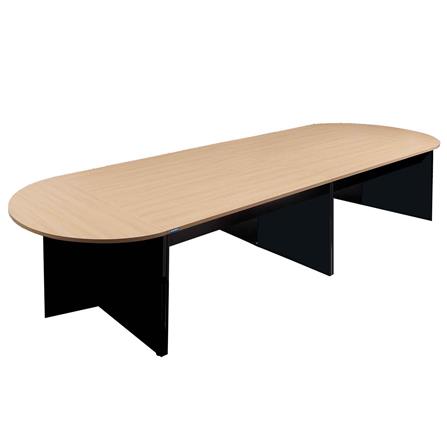 โต๊ะประชุม ICONIC PLCF4500 120x450 ซม. สีโอ๊ค/ดำ_0