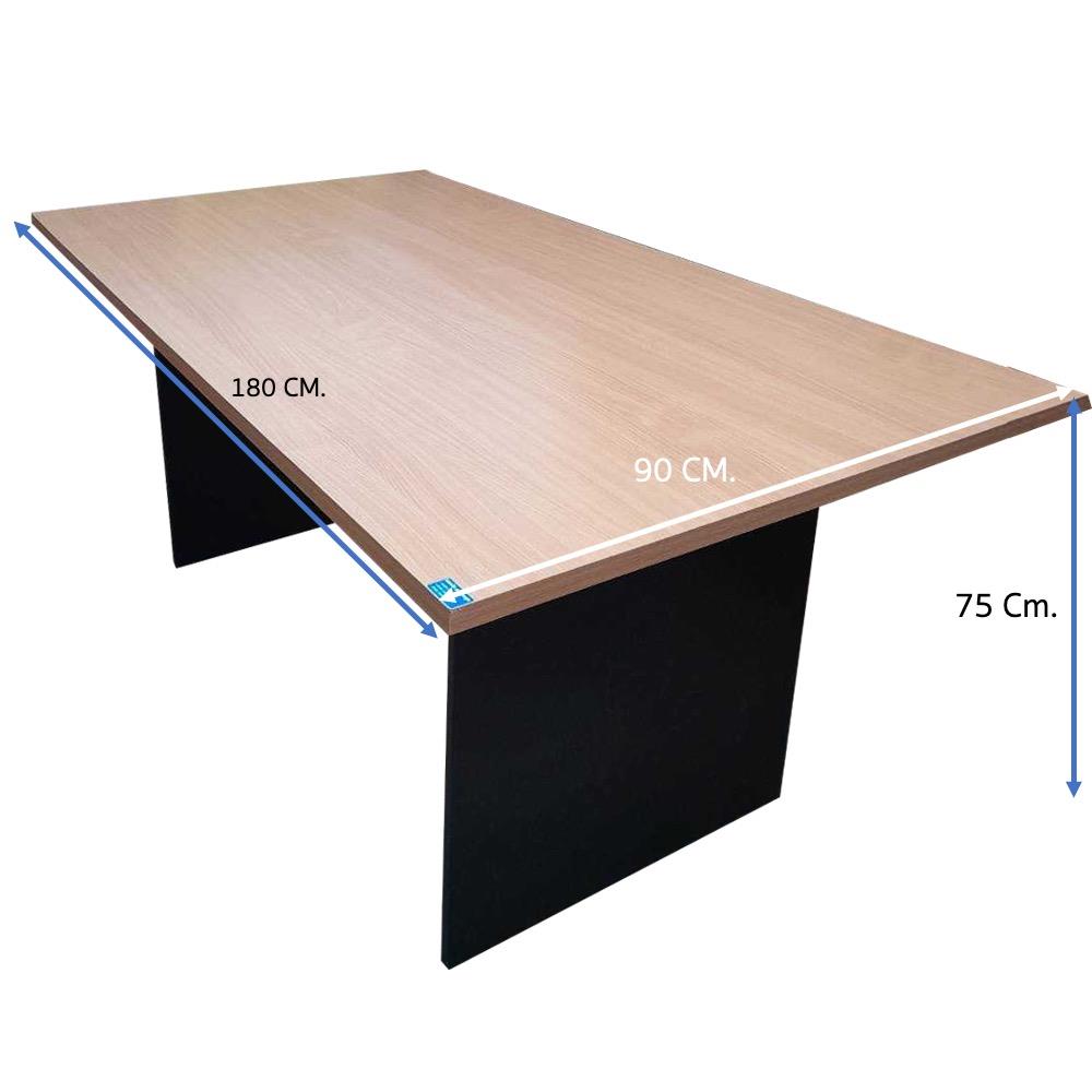 โต๊ะประชุม ICONIC CONF1809 90x180 ซม. สีโอ๊ค/ดำ