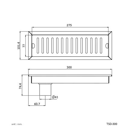 รางน้ำทิ้ง WS TSD-300_2