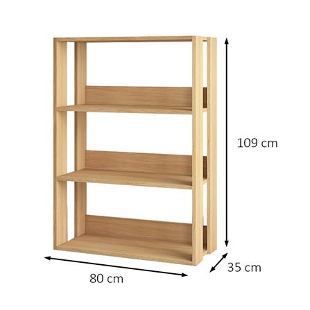 ชั้นวางของ 4 ชั้น FURDINI AOMI 80 ซม. สี NATURAL OAK_5