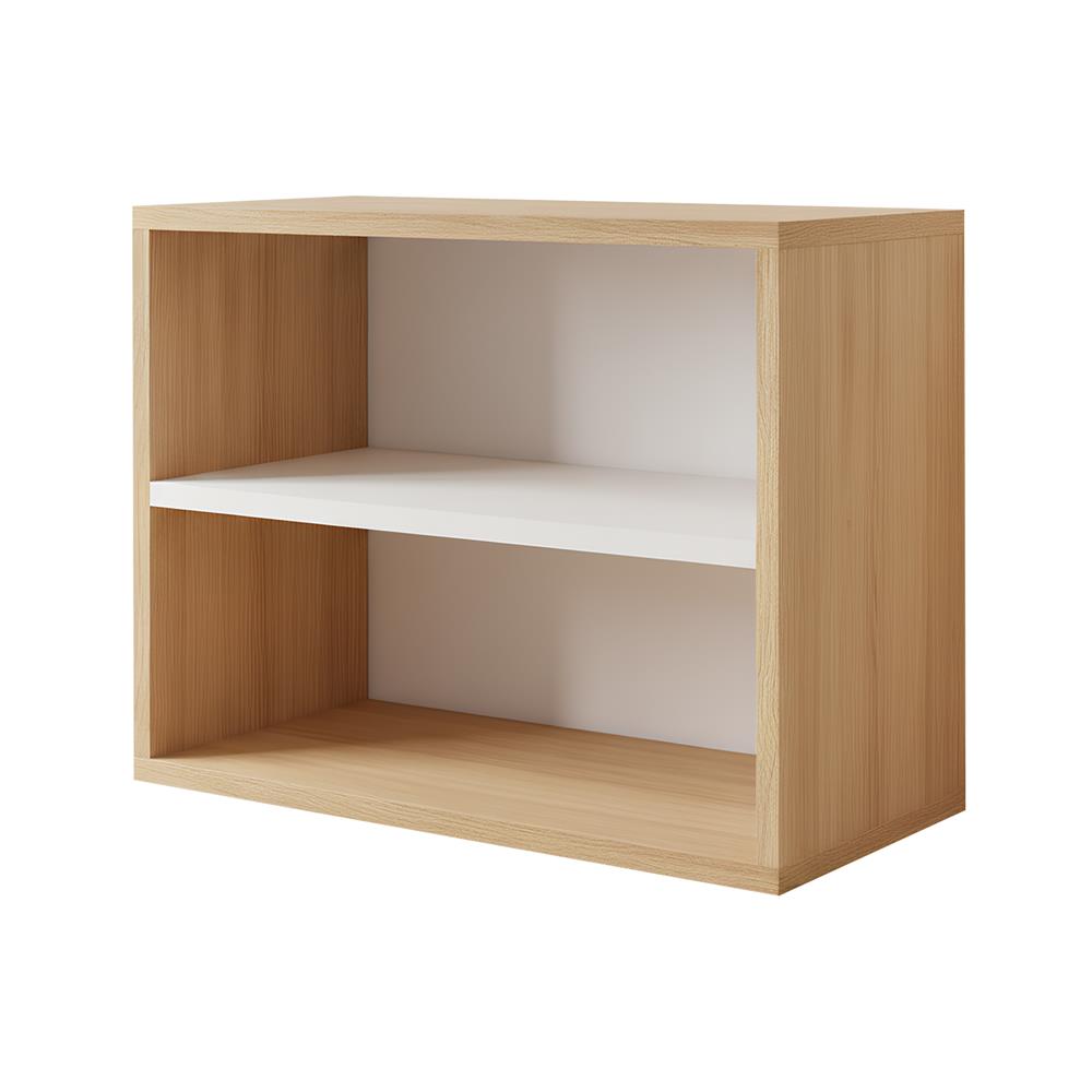 ชั้นวางของทึบ 2 ช่อง FURDINI AOMI NATURAL สี OAK/ขาว