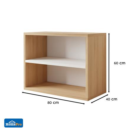 ชั้นวางของทึบ 2 ช่อง FURDINI AOMI NATURAL สี OAK/ขาว_5