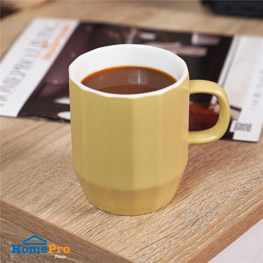 ถ้วยหู PORCELAIN 350 มล. KECH GRAZE สีเหลือง
