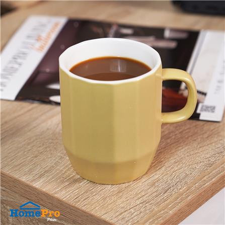 ถ้วยหู PORCELAIN 350 มล. KECH GRAZE สีเหลือง_3