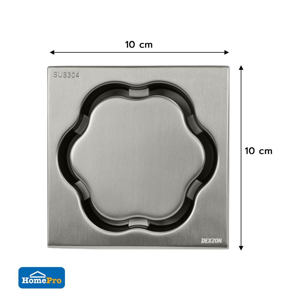 ตะแกรงกันกลิ่น DEXZON S-J6110FS-GM 3.8 นิ้ว