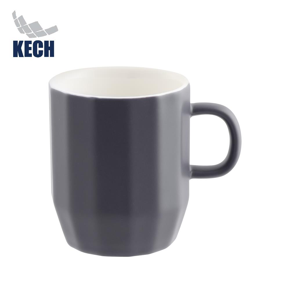 ถ้วยหู PORCELAIN 350 มล. KECH GRAZE สีเทา