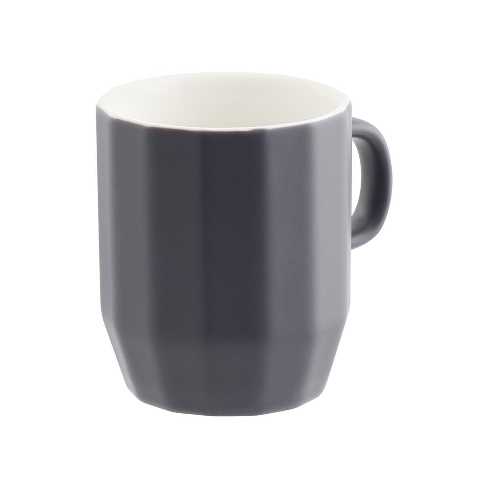 ถ้วยหู PORCELAIN 350 มล. KECH GRAZE สีเทา