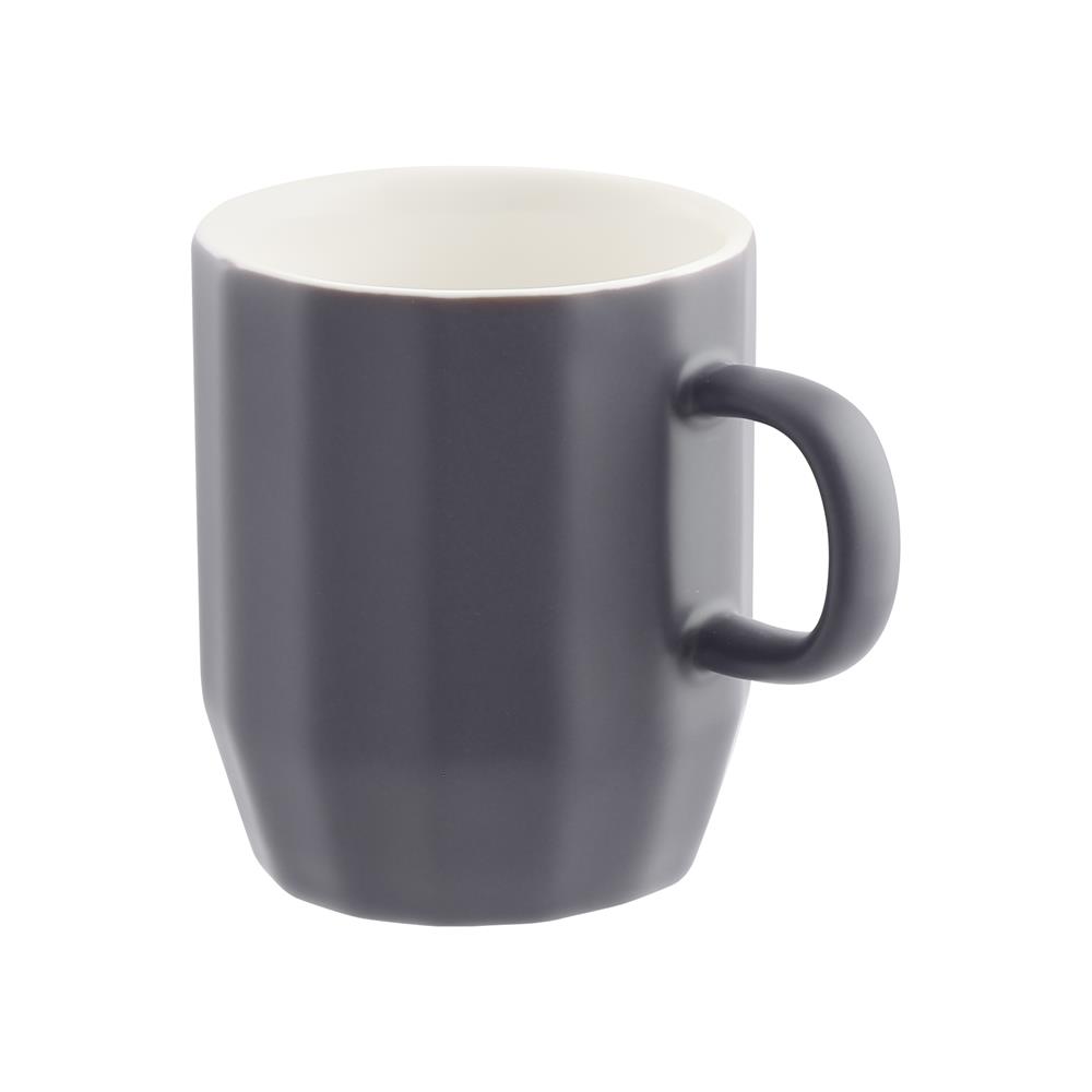 ถ้วยหู PORCELAIN 350 มล. KECH GRAZE สีเทา