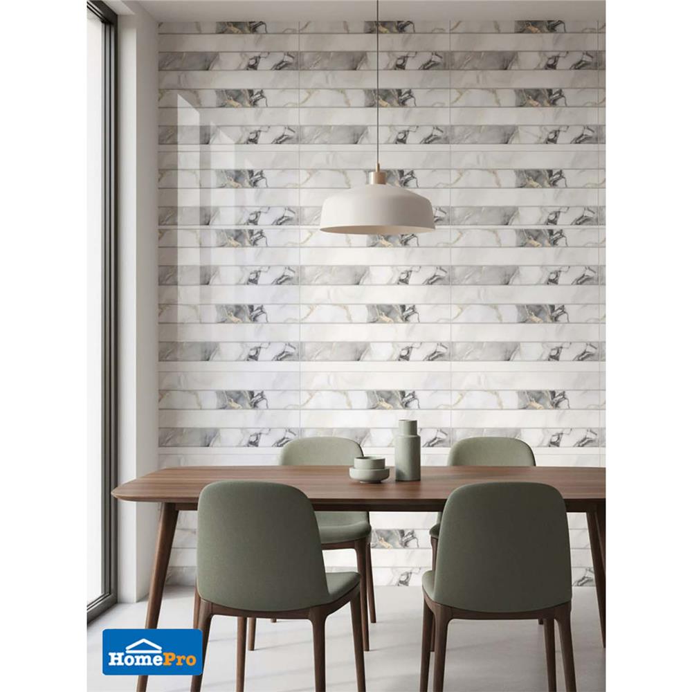 กระเบื้องผนัง 30x60 ซม. TARA ฟูเซีย-H มัลติคัลเลอร์ A 0.9 ตร.ม.