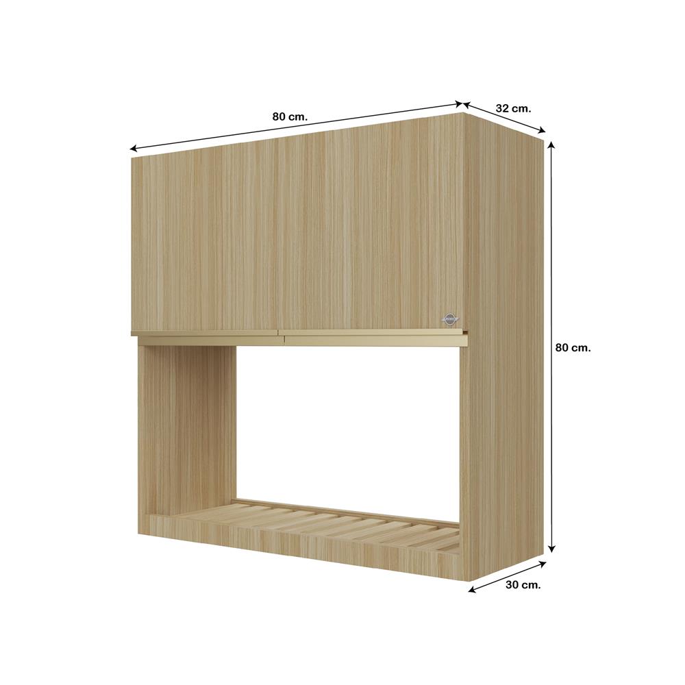 ตู้แขวนคว่ำจาน JUPITER JUVENTAS WOODS 80x80 ซม.