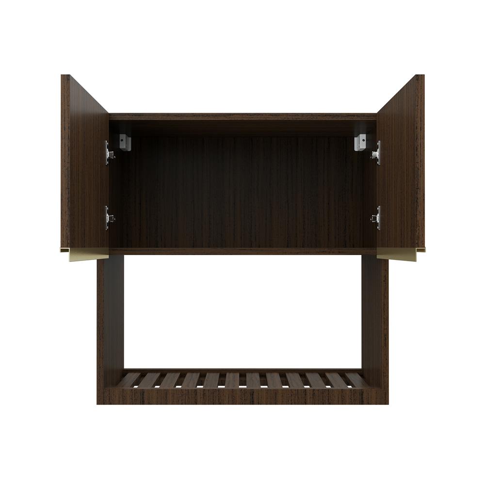ตู้แขวนคว่ำจาน JUPITER JUVENTAS DARK TEAK 80x80 ซม.