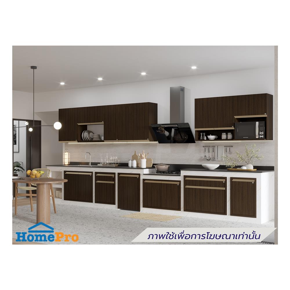 ตู้แขวนคว่ำจาน JUPITER JUVENTAS DARK TEAK 80x80 ซม.