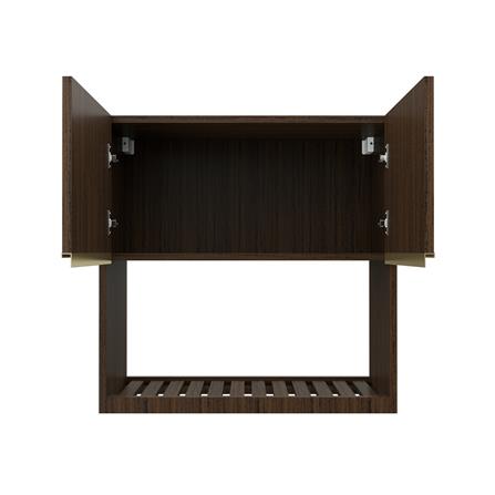 ตู้แขวนคว่ำจาน JUPITER JUVENTAS DARK TEAK 80x80 ซม._2