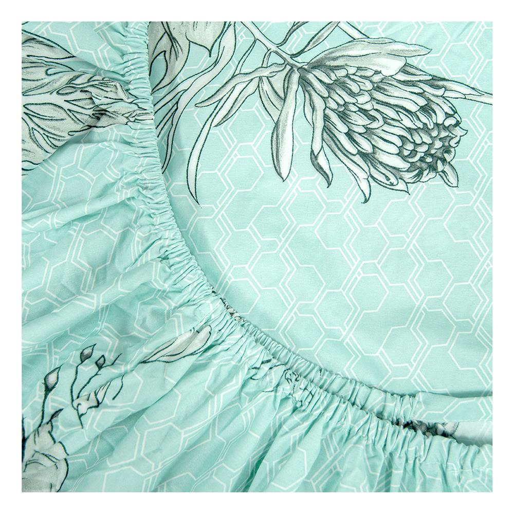 ชุดผ้าปูที่นอน 5 ฟุต (ชุด 6 ชิ้น) PICASSO CLASSIC STYLE GREEN MINT