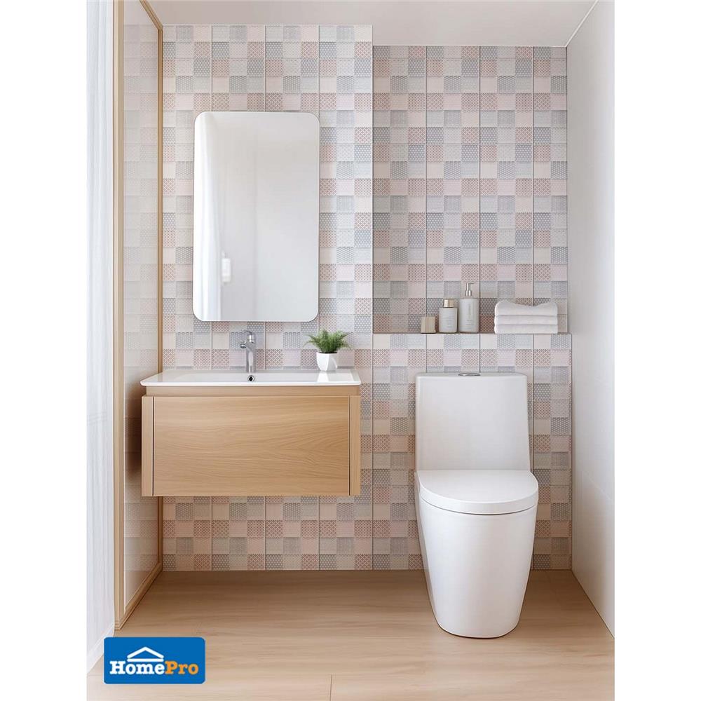 กระเบื้องผนัง 10x16 นิ้ว SOSUCO ศาลายา สีเทา A 1 ตร.ม.