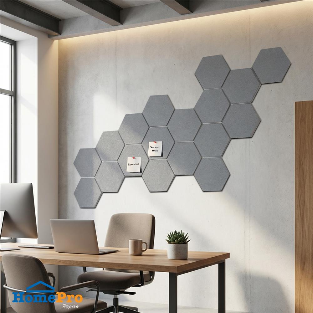 สติ๊กเกอร์บอร์ด HOME LIVING STYLE 15x17 ซม. สีเทา