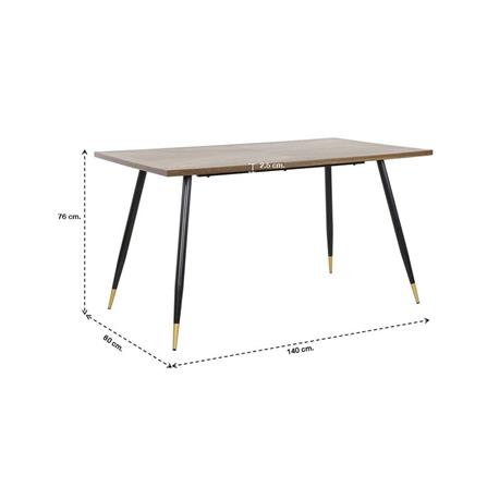 โต๊ะทานข้าว SB FURNITURE TARISH 19199467 140 ซม. สีน้ำตาล_3