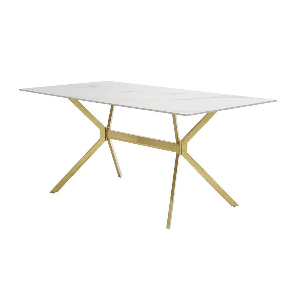 โต๊ะทานข้าว SB FURNITURE LISVIE 19238354 160 ซม. สีขาว