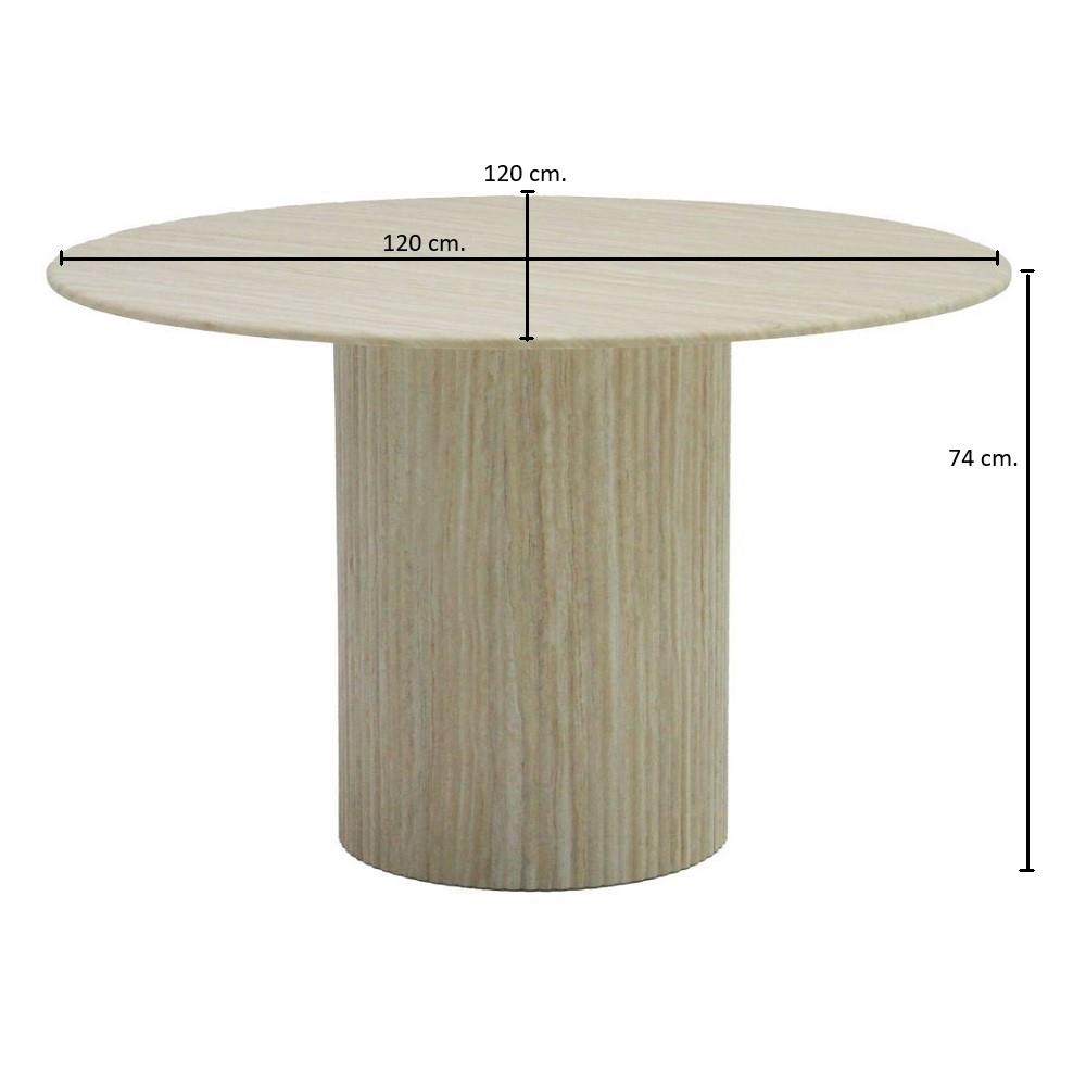 โต๊ะทานข้าว SB FURNITURE HASH BROWN 19235556 120 ซม. สีครีม