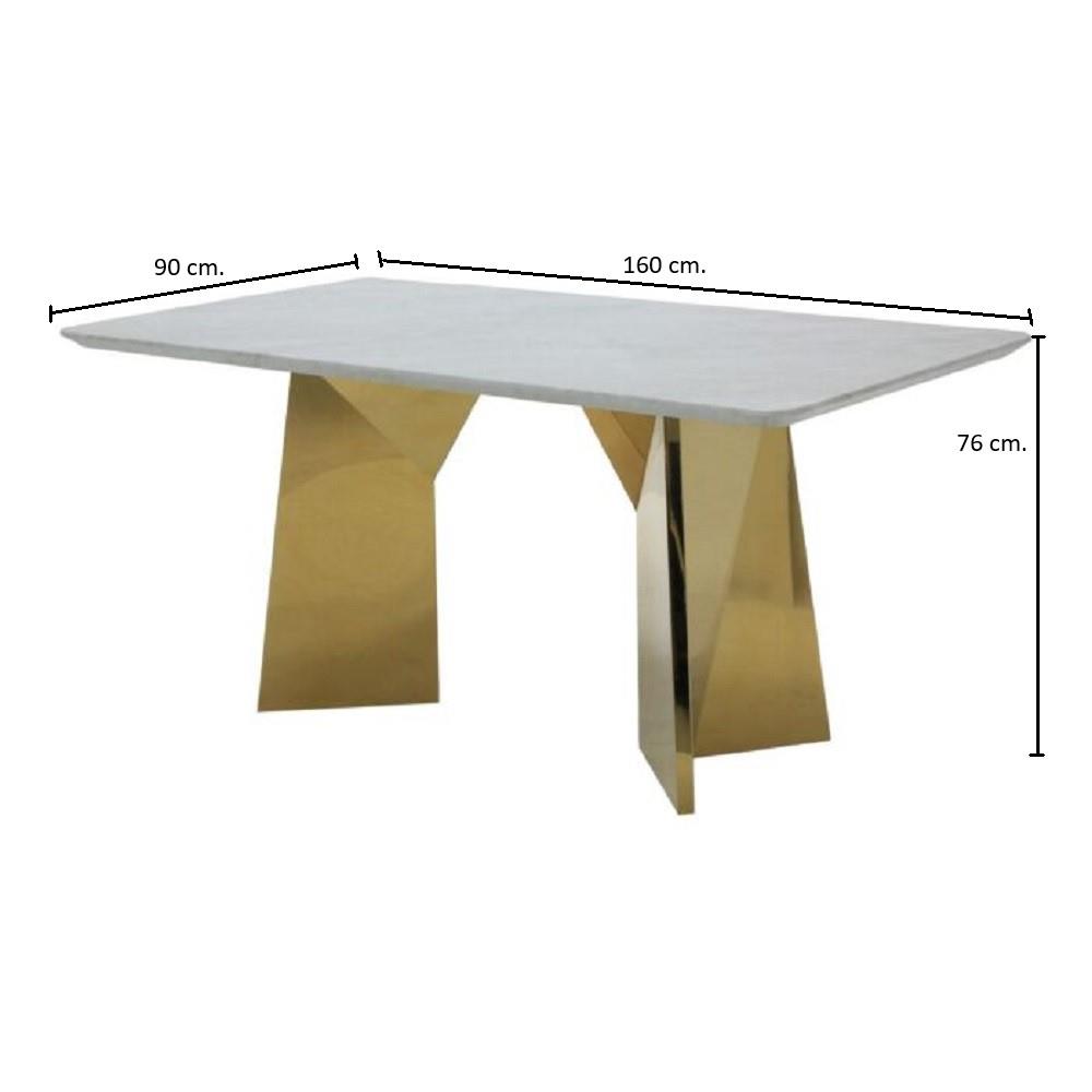 โต๊ะทานข้าว SB FURNITURE SAVINA 19235384 160 ซม. สีขาว