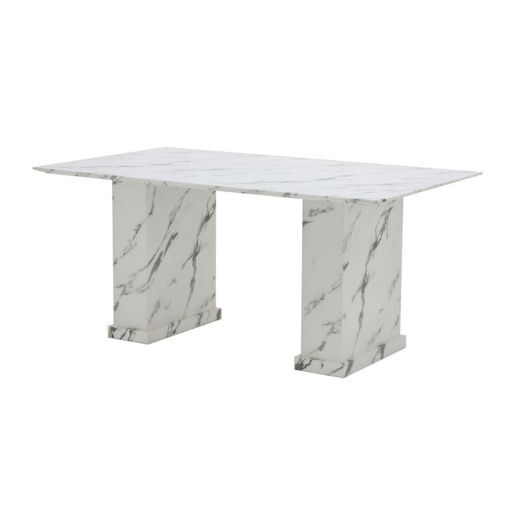 โต๊ะทานข้าว SB FURNITURE BASHA 19237033 160 ซม. สีขาว