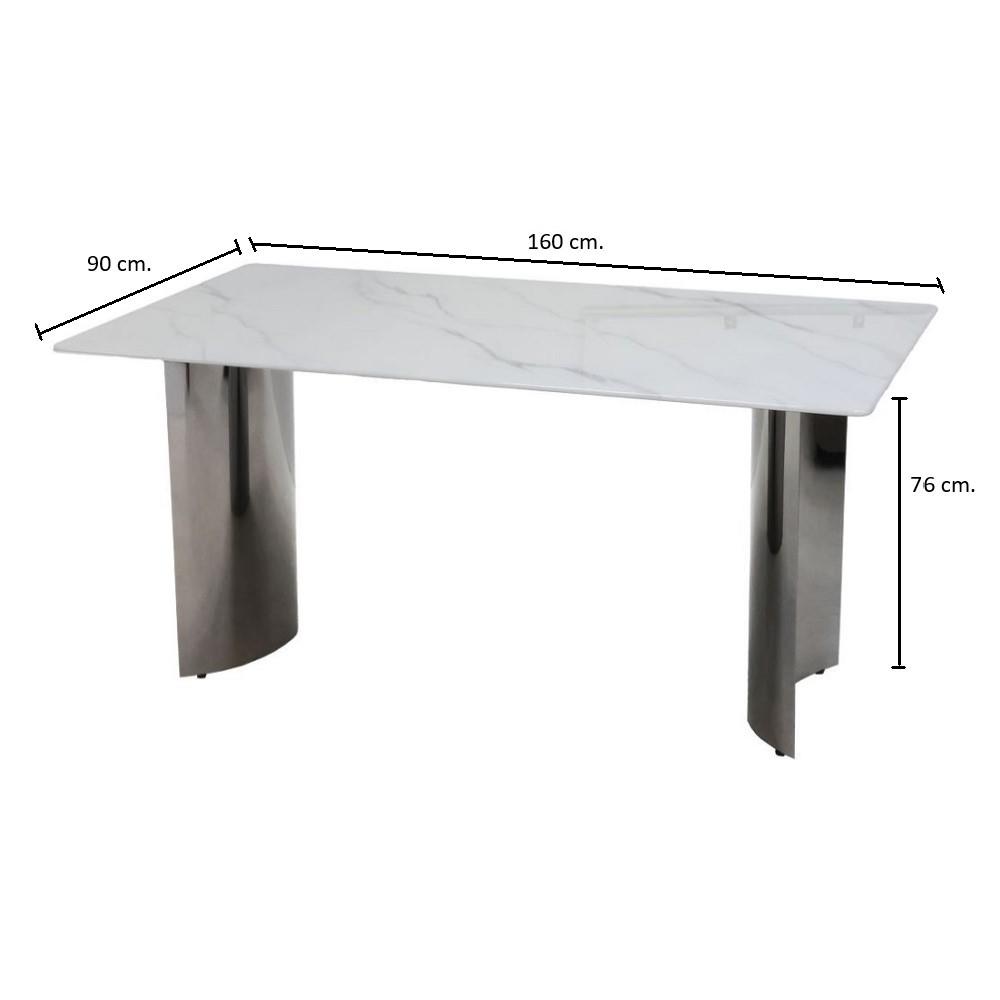 โต๊ะทานข้าว SB FURNITURE HORTON 19233865 160 ซม. สีขาว