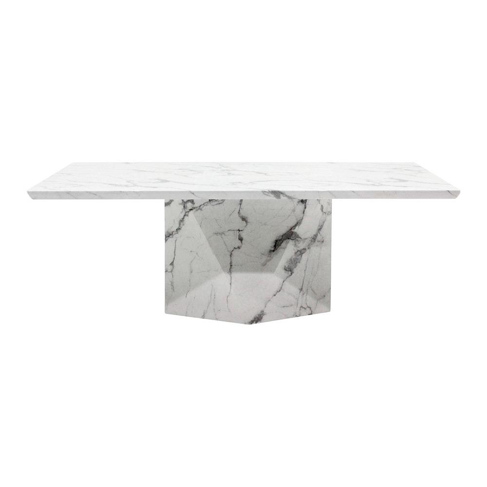 โต๊ะทานข้าว SB FURNITURE ACTORY 19152505 210 ซม. สีขาว