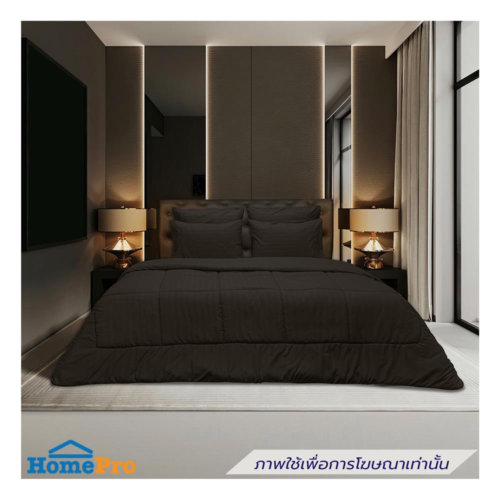 ชุดผ้าปูที่นอน 5 ฟุต (ชุด 6 ชิ้น) PICASSO CLASSIC STYLE IRIS สี DARK BROWN