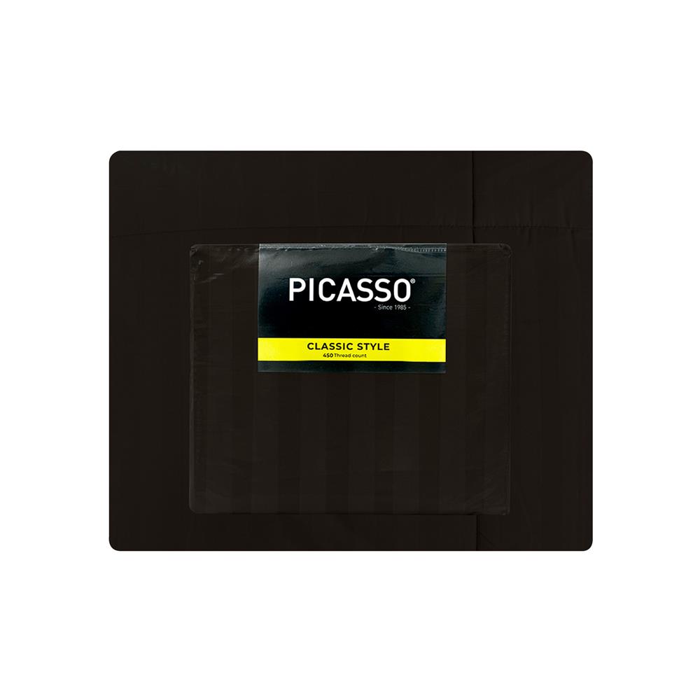 ชุดผ้าปูที่นอน 5 ฟุต (ชุด 6 ชิ้น) PICASSO CLASSIC STYLE IRIS สี DARK BROWN