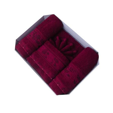 ผ้าขนหนู GIFT SET FROLINA ROSE GALA สี RED_2