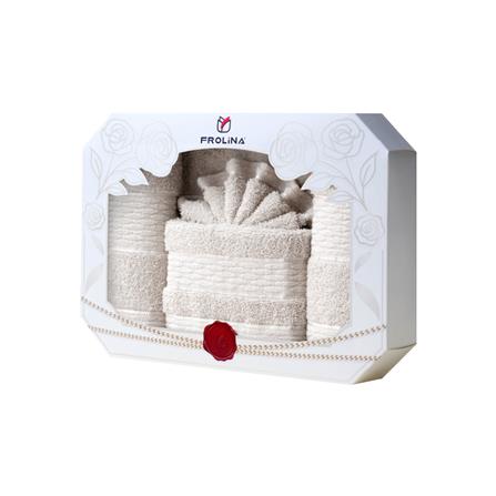 ผ้าขนหนู GIFT SET FROLINA GOLDEN THEADS สี BROWN_3