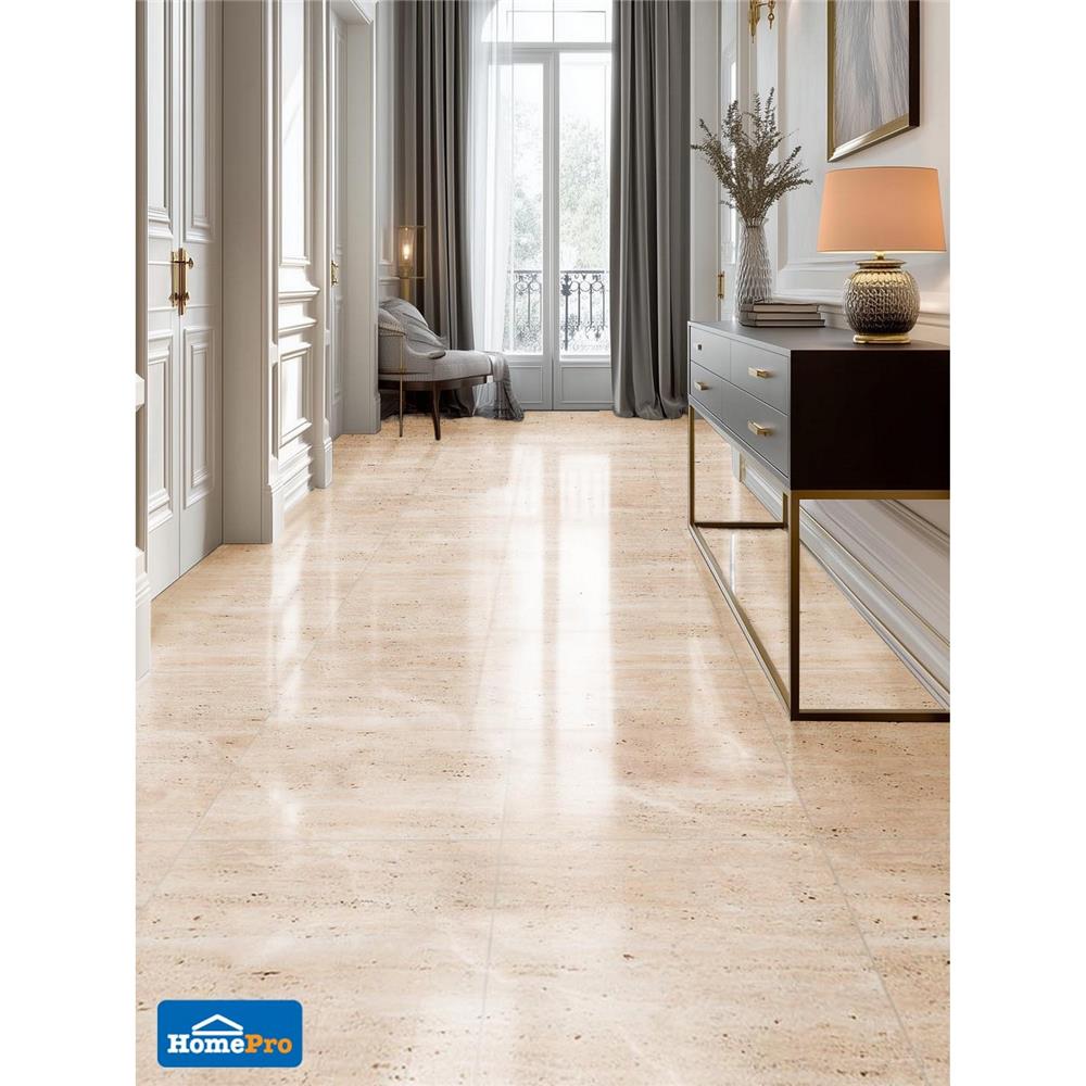 กระเบื้องพื้นพอร์ซเลน 60x60 ซม. DURAGRES ทราเว๊กซ์ เบจ A 1.44 ตร.ม.