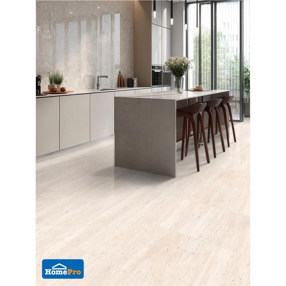 กระเบื้องพื้นพอร์ซเลน 60x60 ซม. DURAGRES ทราเว๊กซ์ เบจ A 1.44 ตร.ม.