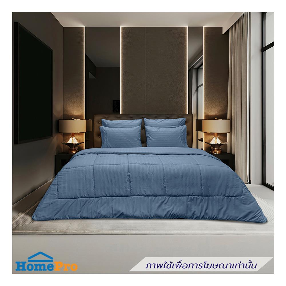 ชุดผ้าปูที่นอน 5 ฟุต (ชุด 6 ชิ้น) PICASSO CLASSIC STYLE IRIS สี SEA BLUE