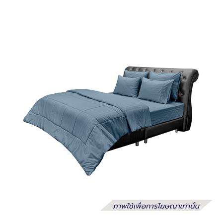 ชุดผ้าปูที่นอน 5 ฟุต (ชุด 6 ชิ้น) PICASSO CLASSIC STYLE IRIS สี SEA BLUE_1