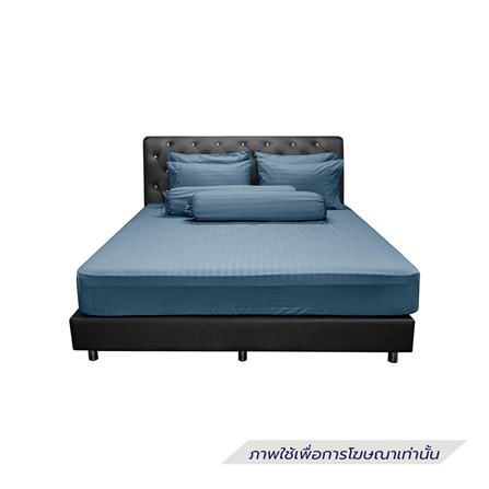 ชุดผ้าปูที่นอน 5 ฟุต (ชุด 6 ชิ้น) PICASSO CLASSIC STYLE IRIS สี SEA BLUE_2