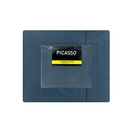 ชุดผ้าปูที่นอน 5 ฟุต (ชุด 6 ชิ้น) PICASSO CLASSIC STYLE IRIS สี SEA BLUE_6