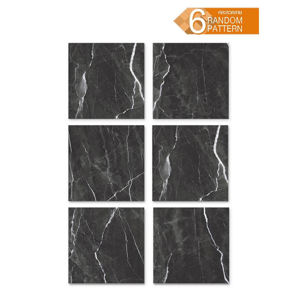 กระเบื้องพื้นพอร์ซเลน 60x60 ซม. DURAGRES เคียร่า เทาเข้ม A 1.44 ตร.ม.