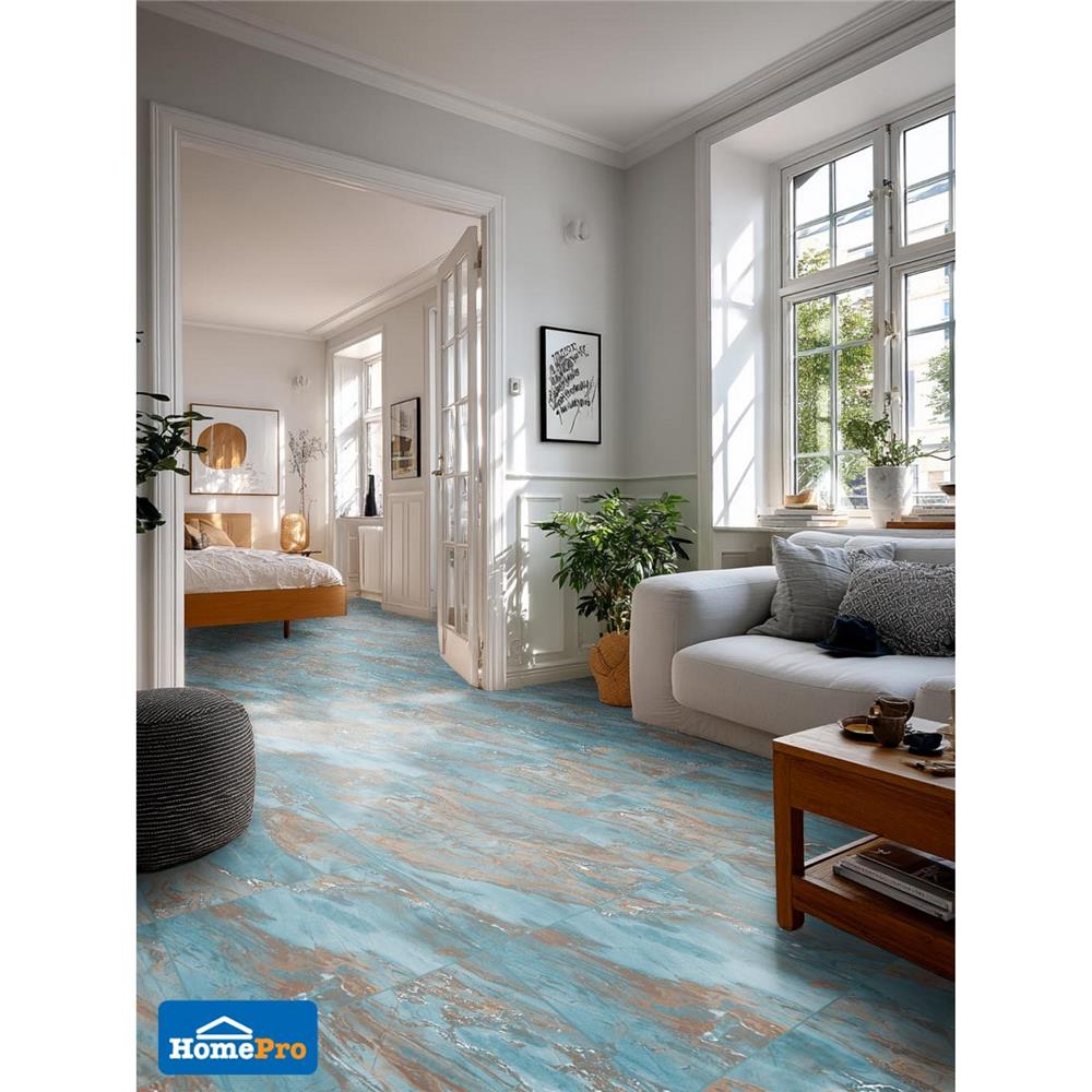 กระเบื้องพื้นพอร์ซเลน 60x60 ซม. DURAGRES โครเม่ อะควา เขียว A 1.44 ตร.ม.