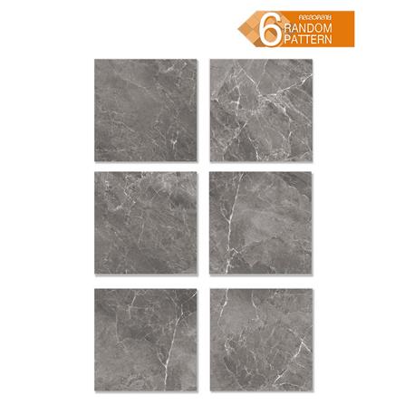 กระเบื้องพื้นพอร์ซเลน 60x60 ซม. DURAGRES โจเซฟิน เทาเข้ม A 1.44 ตร.ม._1