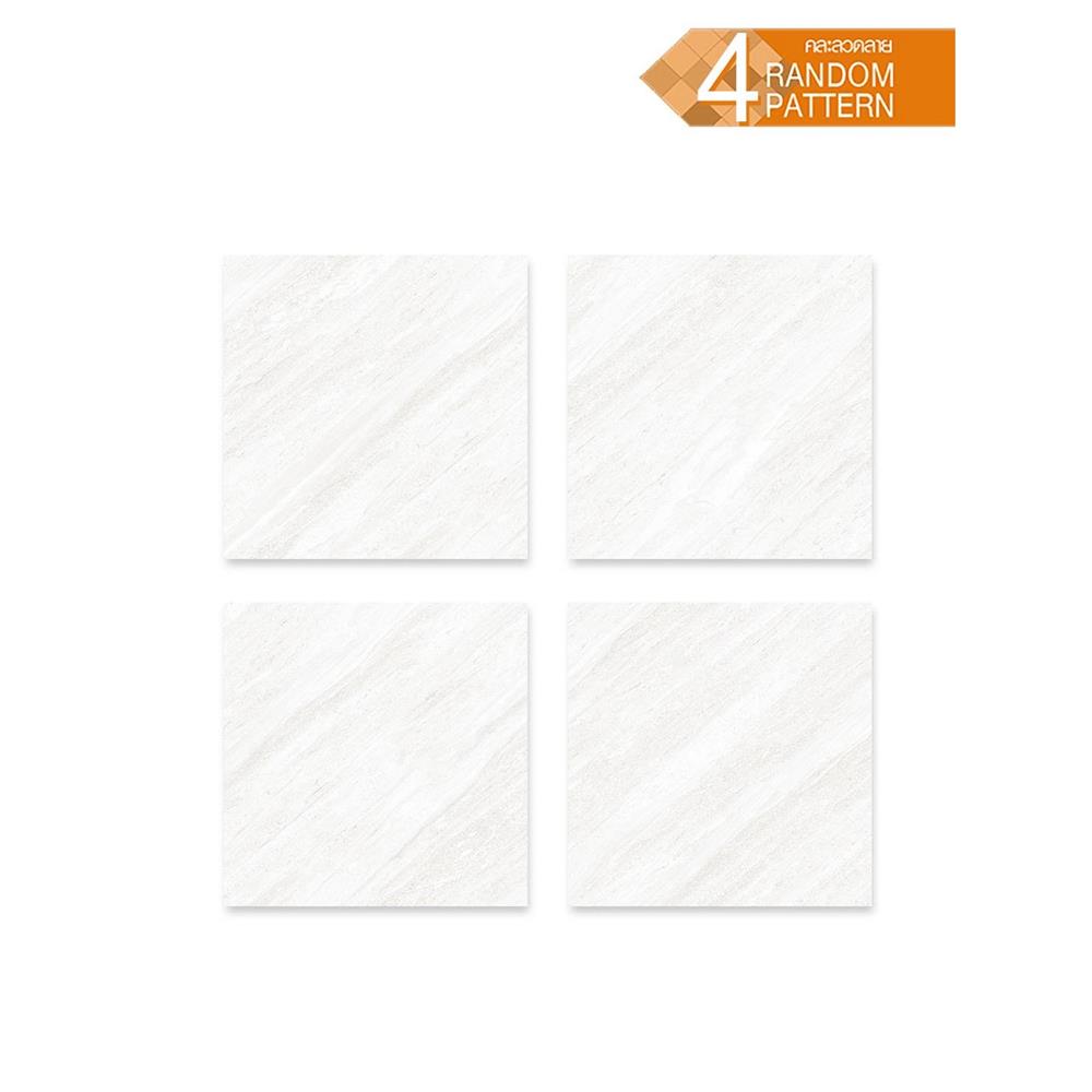 กระเบื้องพื้นพอร์ซเลน 60x60 ซม. DURAGRES ทีเซียโน่ ขาว A 1.44 ตร.ม.