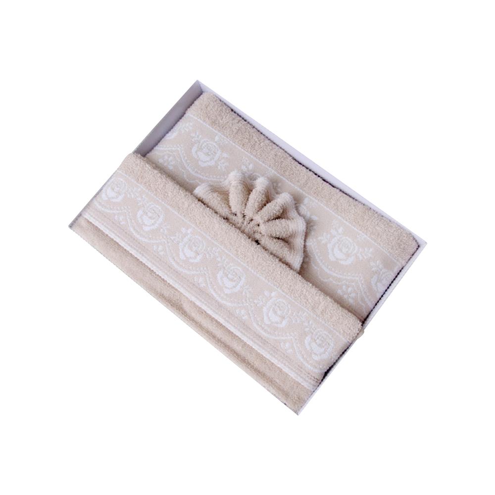 ผ้าขนหนู GIFT SET FROLINA BLISS ROSE สี BROWN