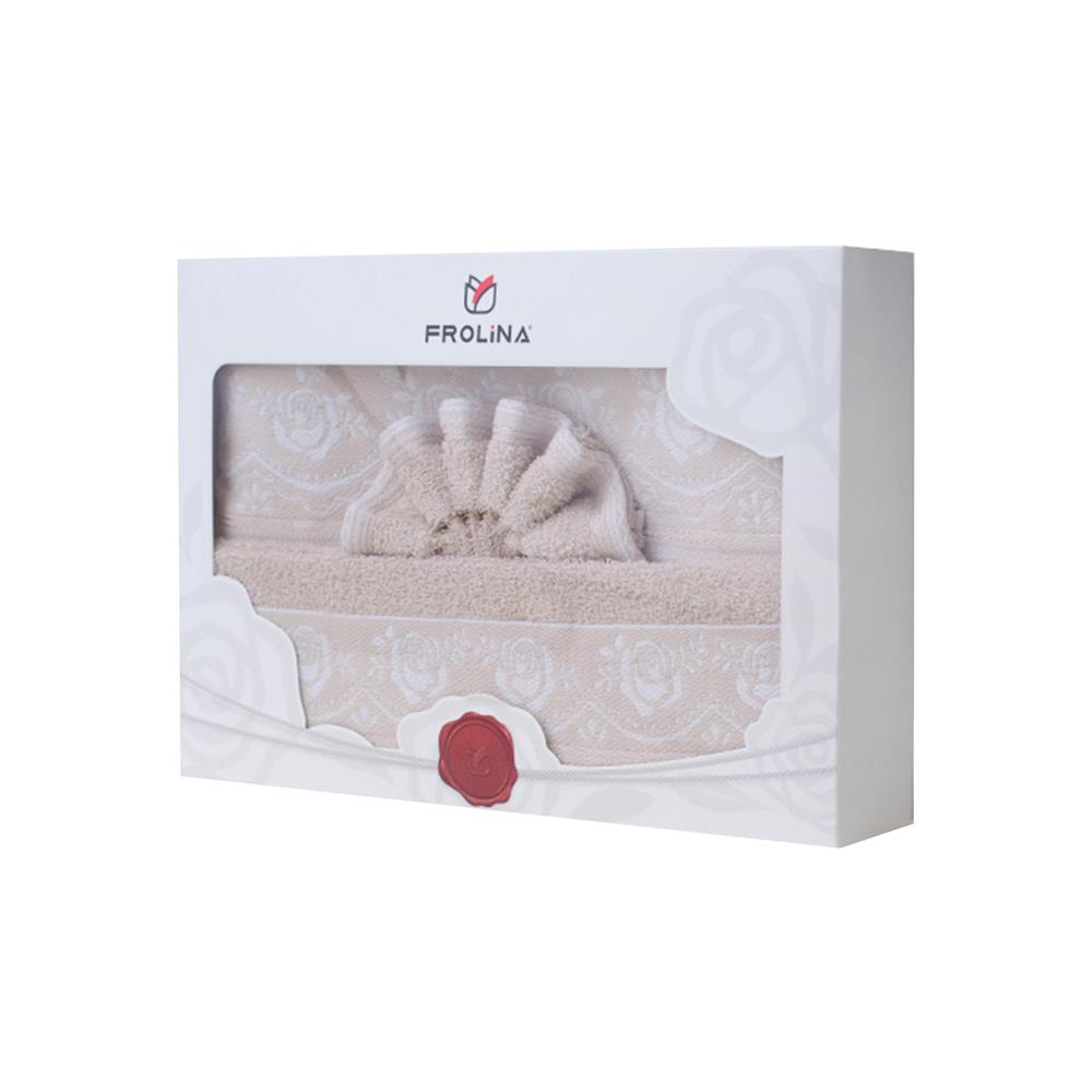 ผ้าขนหนู GIFT SET FROLINA BLISS ROSE สี BROWN