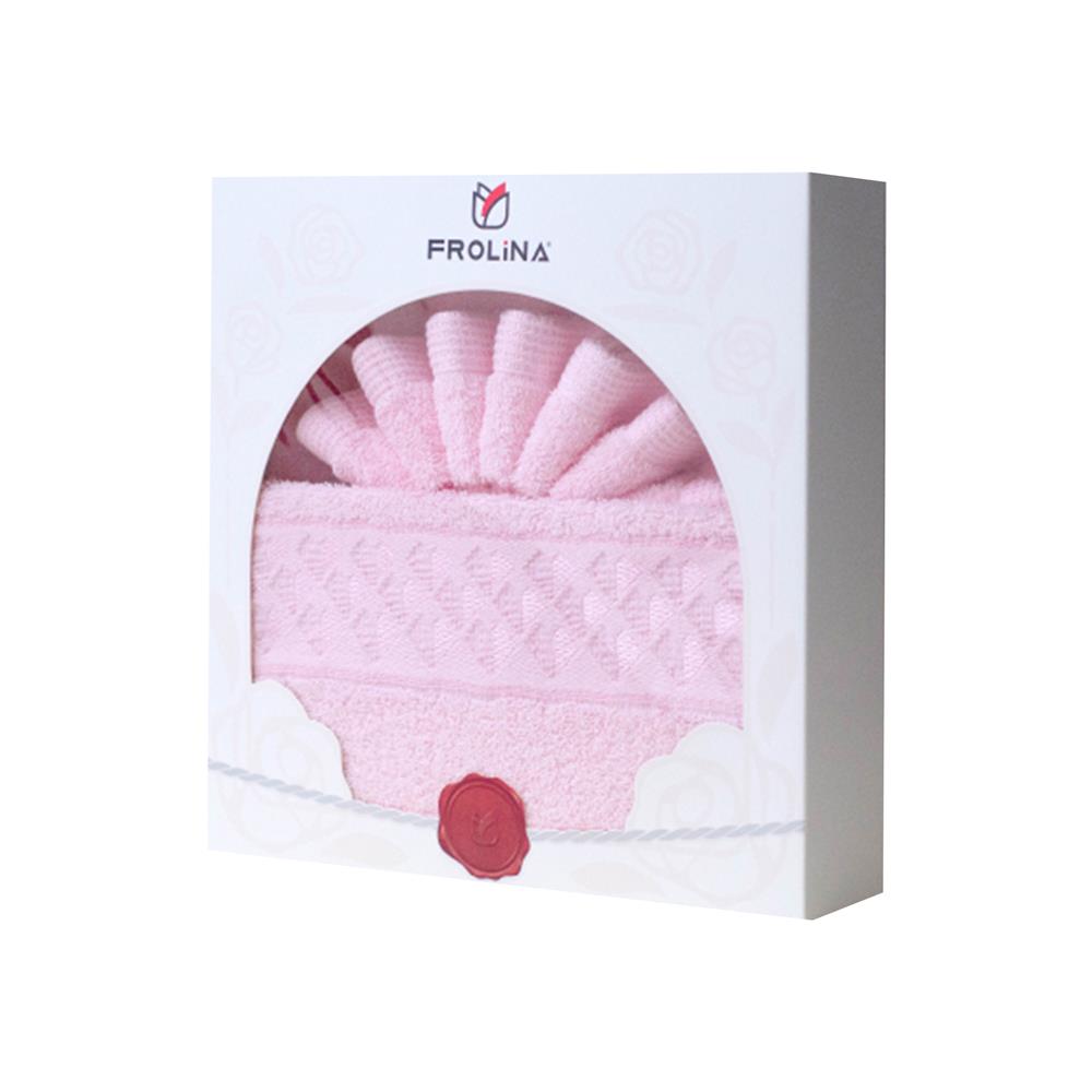 ผ้าขนหนู GIFT SET FROLINA LOVE NOTE สี PINK