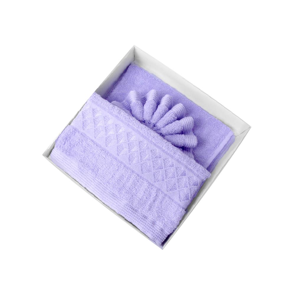 ผ้าขนหนู GIFT SET FROLINA LOVE NOTE สี VIOLET