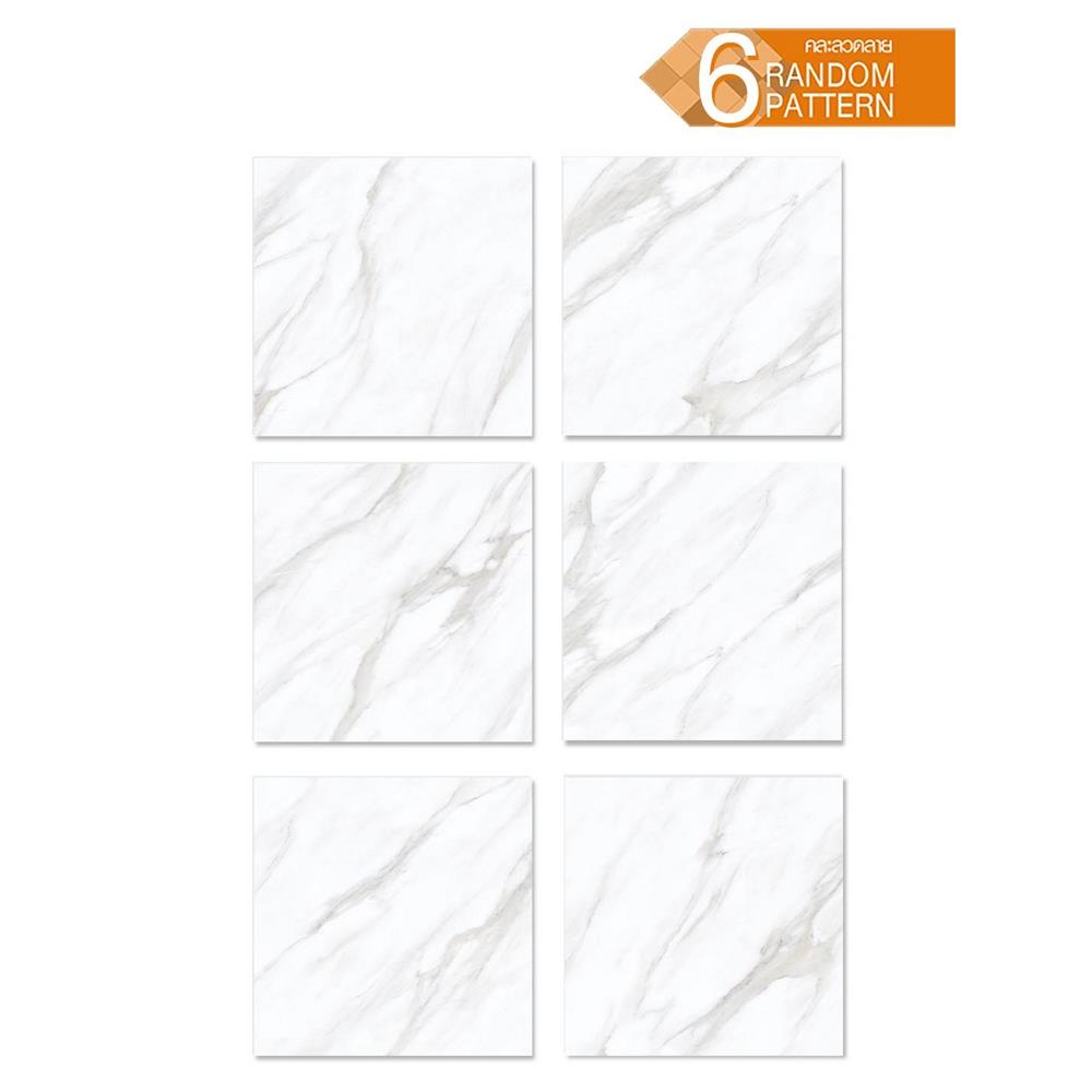 กระเบื้องพื้นพอร์ซเลน 60x60 ซม. DURAGRES เพอร์ลาโต ขาว A 1.44 ตร.ม.