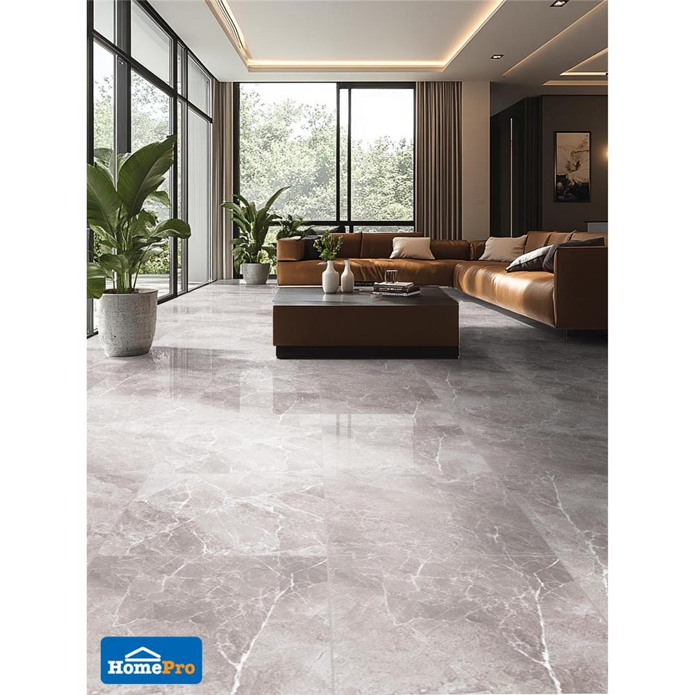 กระเบื้องพื้นพอร์ซเลน 60x60 ซม. DURAGRES โจเซฟิน เทา A 1.44 ตร.ม.